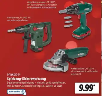 Lidl Parkside® spielzeug-elektrowerkzeug Angebot