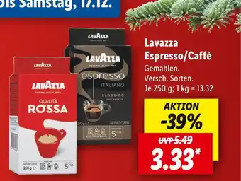 Lidl Lavazza espresso/caffè Angebot