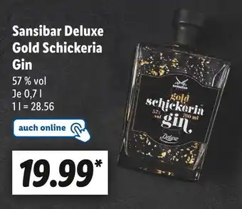 Lidl Sansibar deluxe gold schickeria gin Angebot