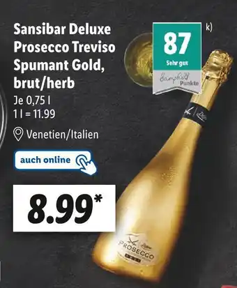 Lidl Sansibar deluxe prosecco treviso sansibar deluxe brut/herb Angebot