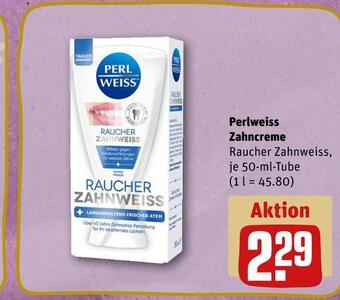 REWE Perlweiss zahncreme Angebot