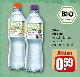 REWE Vilsa plus bio wasser mit geschmack Angebot