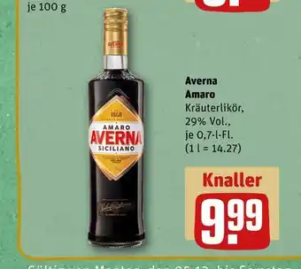 REWE Averna amaro kräuterlikör Angebot