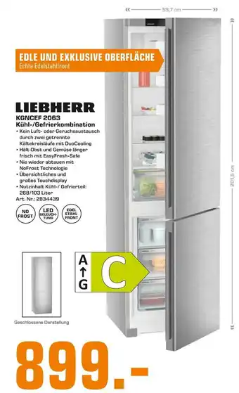 Saturn Liebherr kgncef 2063 kühl-/gefrierkombination Angebot