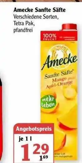 Globus Amecke Sanfte Säfte 1L Angebot