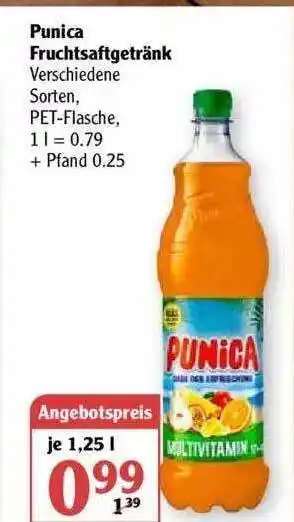 Globus Punica Fruchtsaftgetränk 1,25L Angebot