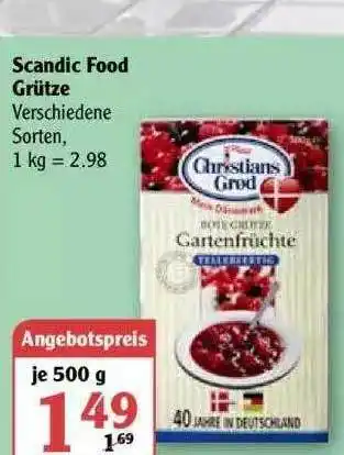 Globus Scandic Food Grütze 500g Angebot