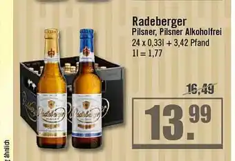 Zisch Radeberger pilsner Angebot