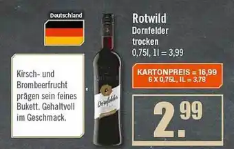 Zisch Rotwild dornfelder trocken Angebot