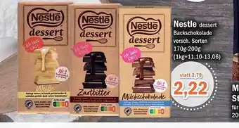 Aktiv Irma Nestle dessert backschokolade Angebot