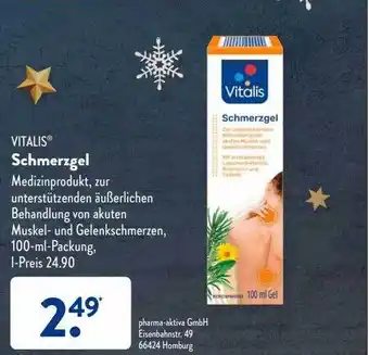 Aldi Süd Vitalis schmerzgel Angebot