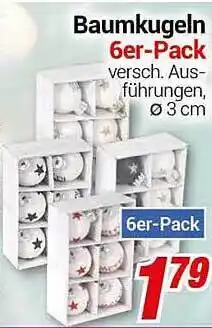 CENTERSHOP Baumkugeln 6er-pack Angebot