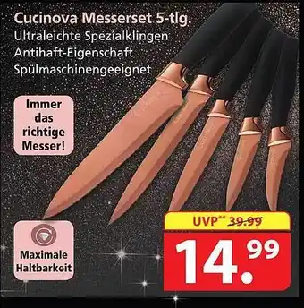 Famila Nord Ost Cucinova messerset 5-tlg. Angebot