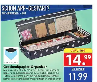 Famila Nord Ost Love it store it geschenkpapier-organizer Angebot