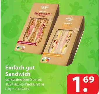 Famila Nord Ost Einfach gut sandwich Angebot