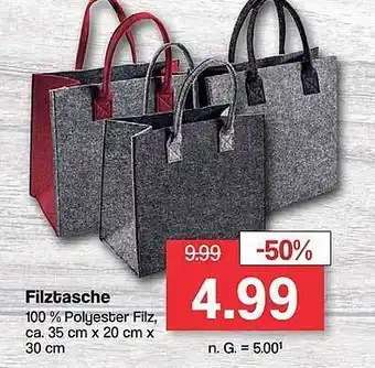 Famila Nord West Filztasche Angebot