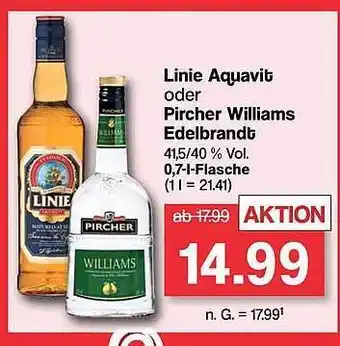 Famila Nord West Linie aquavit oder pircher williams edelbrandt Angebot