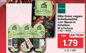 Famila Nord West Billie green vegane schinkenwürfel oder bacon in scheiben Angebot