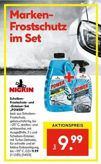 Hellweg Nigrin scheiben-frostschutz- und -enteiser-set power Angebot