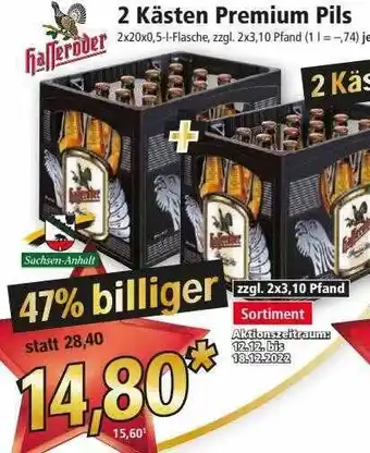 Norma Hasseröder 2 kästen premium pils Angebot