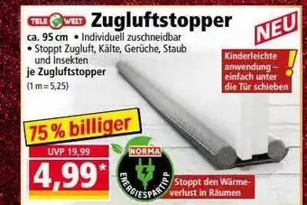 Norma Telewelt zugluftstopper Angebot