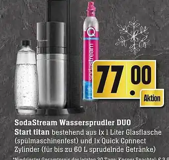 Scheck-in-Center Sodastream wassersprudler duo start titan Angebot