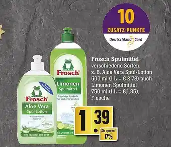 Scheck-in-Center Frosch spülmittel Angebot