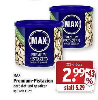 Wasgau Max premium-pistazien Angebot