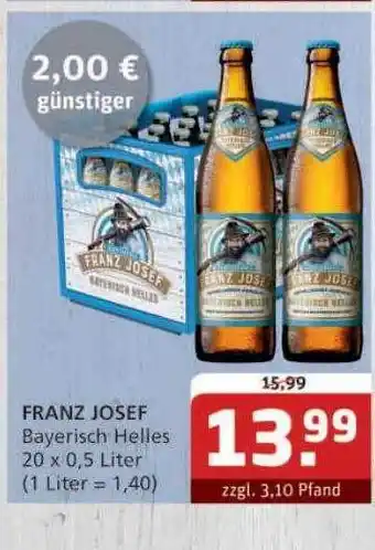 Getränke Quelle Franz josef bayerisch helles Angebot