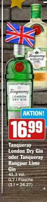 Hit Tanqueray london dry gin oder rangpur lime gin Angebot