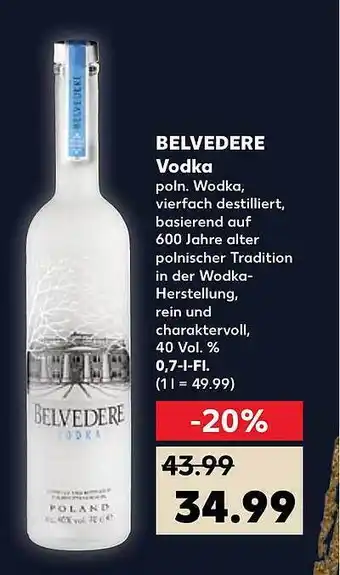 Kaufland Belverde vodka Angebot