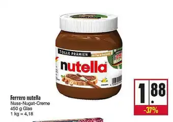 Kupsch Ferrero nutella Angebot