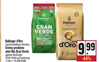 Kupsch Dallmayr d'oro, crema prodomo oder bio gran verde Angebot