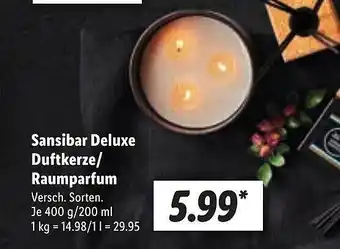 Lidl Sansibar deluxe duftkerze oder raumparfum Angebot