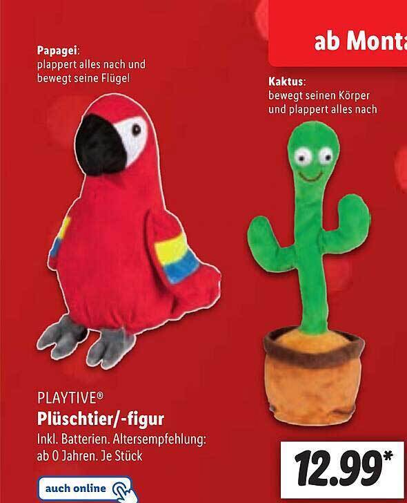Playtive plschtier oder -figur Angebot bei Lidl