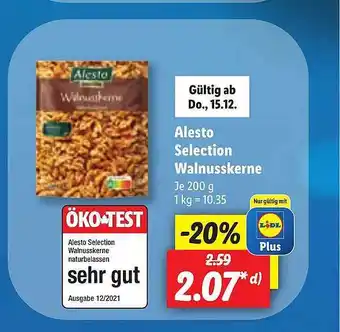 Lidl Alesto selection walnusskerne Angebot