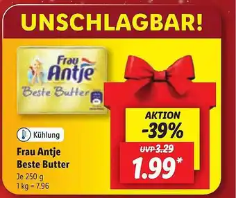 Lidl Frau antje beste butter Angebot