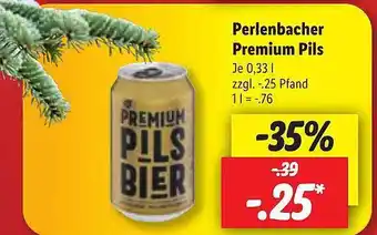 Lidl Perlenbacher premium pils Angebot