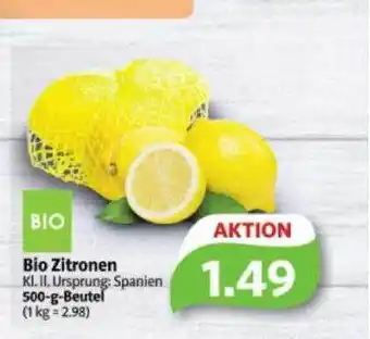 Markant Markt Bio zitronen Angebot