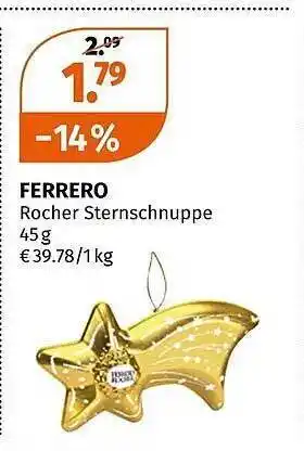 Müller Ferrero rocher sternschnuppe Angebot