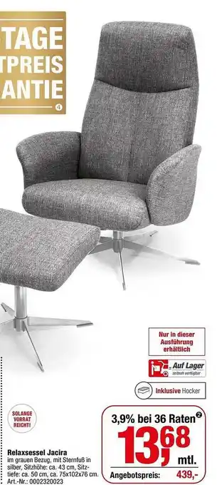 Opti Wohnwelt Relaxsessel jacira Angebot