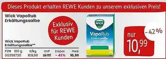 REWE Wick vaporub erkältungssaibe Angebot