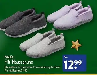 Aldi Nord Walkx filz-hausschuhe Angebot