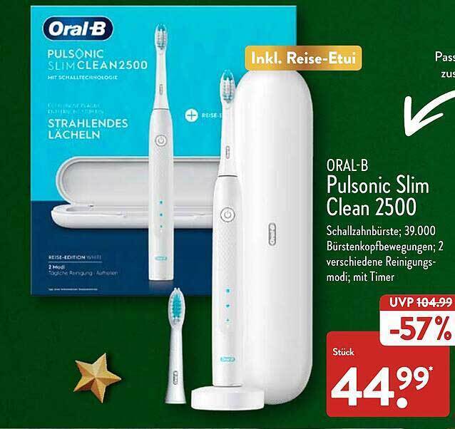 Oralb pulsonic slim clean 2500 Angebot bei Aldi Nord