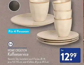 Aldi Nord Home creation kaffeeservice Angebot