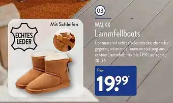 Aldi Nord Walkx lammfellboots Angebot