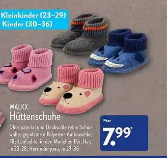 Aldi Nord Walkx hüttenschuhe Angebot