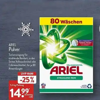 Aldi Nord Ariel pulver Angebot