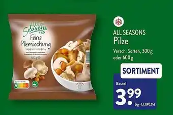 Aldi Nord All seasons pilze Angebot