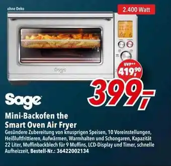 dodenhof Sage mini-backofen the smart oven air fryer Angebot